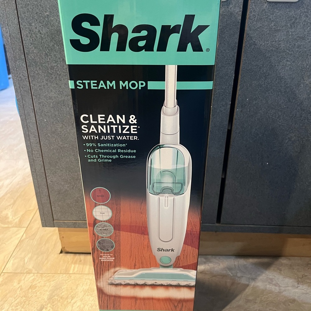 New in box SHARK steam mop
